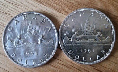 Silber dollar canada - 2x, 1