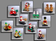 LEGO® Figuren Weihnachten Weihnachtsmann Lebkuchen Rentier Tanne Nussknacker