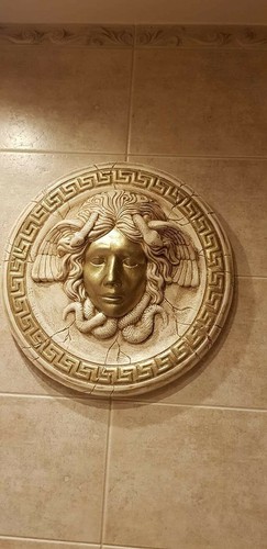 Relief meduza medusa wandbild - medusa,