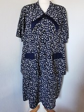 Sommerkleid, Kleid Bügelfrei, Rock und Bluse, Gr. 50  neuwertig, 2-teiler,Blau 