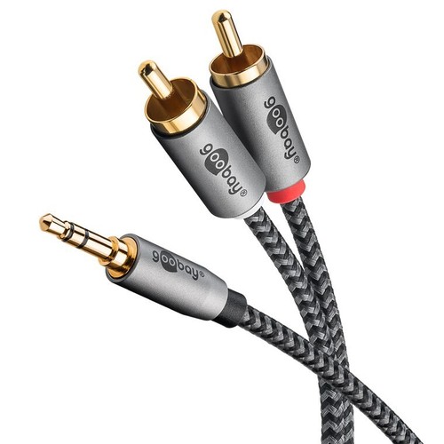 Premium cinch aux kabel - 5m,