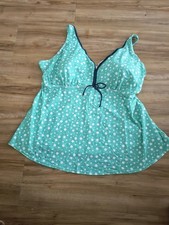 feel good Damen Tankini-Oberteil Bademode blaugrün Gr. 54 (Cup-F) NEU