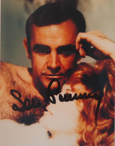 Sean connery autogramm - autogramm, "