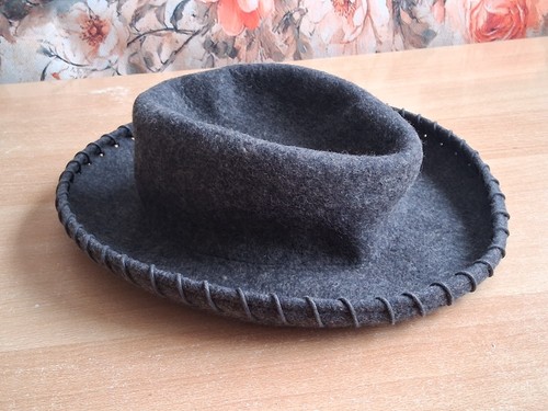Damenhut filzhut grau 100 - damenhut,, grau,