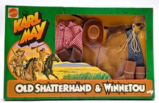1975 Big Jim Karl May Adventure Set Old Shatterhand & Winnetou / Mattel 9411 Ovp