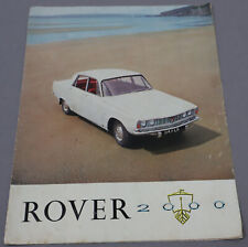 Prospekt Rover 2000 P6, 60er Jahre, englischer Text