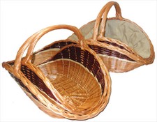 Kaminkorb Holzkorb Großvarianten mit oder ohne Jute Kamin Korb Weide NEU WIKLER