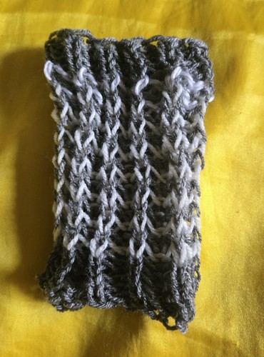 Hundeschal loop grau weiss - hundeschal,