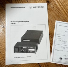 manual  FUG 9c Sprechfunk BOS,Bedienungsanleitung, ca 1995, Motorola