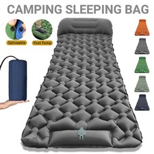 Isomatte selbstaufblasend - Camping Luftmatratze Matratze Campingmatte Fußpumpe