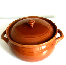 Topf mit Deckel Steinzeug