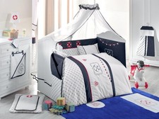 9 Tlg XXL Großes Babybett set