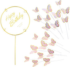 21x Schmetterling Kuchendeko -