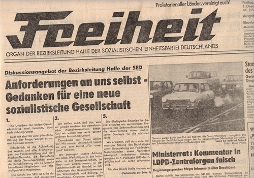 Ddr zeitung freiheit halle - freiheit,