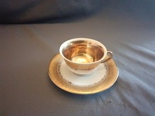 ANTIKE PORZELLAN-MOKKA-ESPRESSO-TASSE  VERGOLDET-KERAFINA BAVARIA