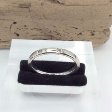 Ring 585/14k Weißgold  3 x  Diamant 0,075 ct Brillant  Gr. 55 #2116