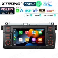 7" 4G+64GB Autoradio Android 14 GPS Navi IPS CarPlay DSP für BMW E46 M3 MG ZT