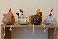 Hühner aus Stoff / Handarbeit