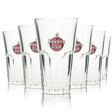6x Havana Club Rum Glas 0,35l