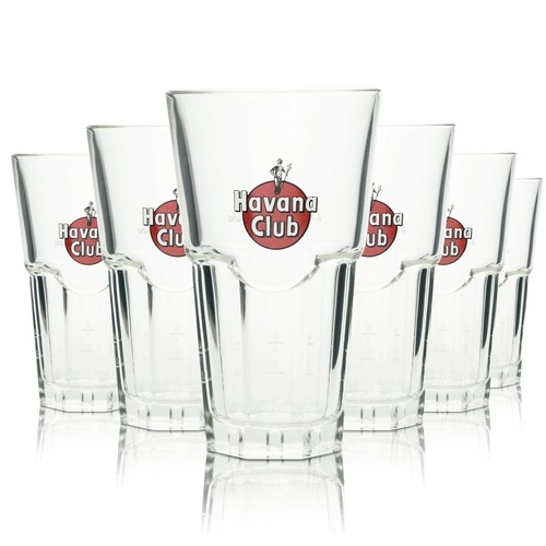 Havana club rum glas - 6x,