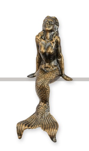Figur meerjungfrau gusseisen - figur,