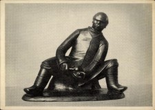 Ak Plastik von Ernst Barlach, Der Melonenschneider, Bronze 1907 - 4762214
