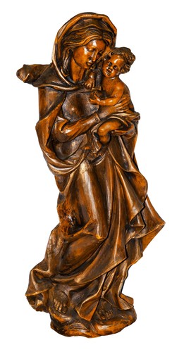 Alte wachsfigur madonna maria - alte, "madonna
