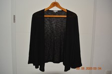 Street One Kurzjacke Strick, 44, leicht transparent, schwarz, Viskose, NEU