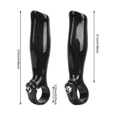 Bright 1 Pair Carbon Fiber Bicycle Handlebar Grip Bike Bar End Handlebar Ends Fo