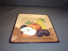 Magu-CERA Toscana Teller mit Obst dekor Hand bemalt