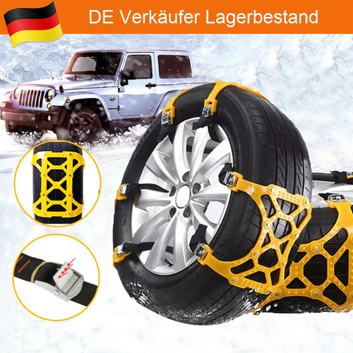 Auto stabile schneeketten 6tlg - schneeketten,