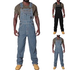 Herren Latzjeans Overall Denim