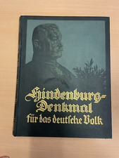 BUCH HINDENBURG DENKMAL FÜR DAS DEUTSCHE VOLK 1928 BREIT: 27,5cm HOCH: 35cm