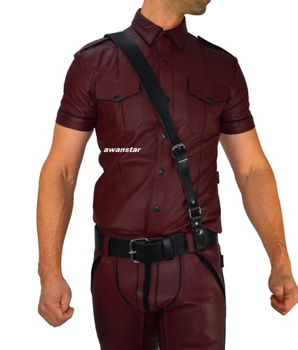 Neu echtesleder sam browne - echtesleder,