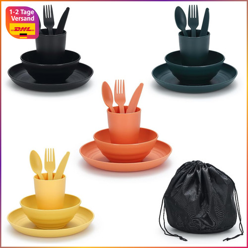Camping utensilien set für - set,