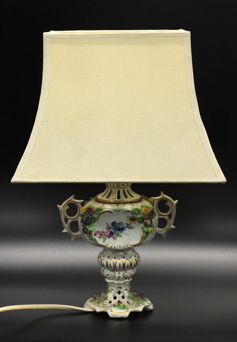 Sitzendorf porzellan lampe - porzellan,