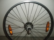 26 Zoll Fahrrad Hinterrad Laufrad Aluminiumfelge mit 7 fach Schraubkranz schwarz