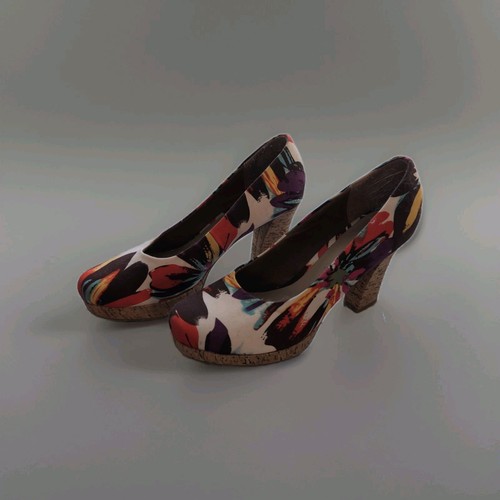 Damen pumps blockabsatz bunt - pumps,