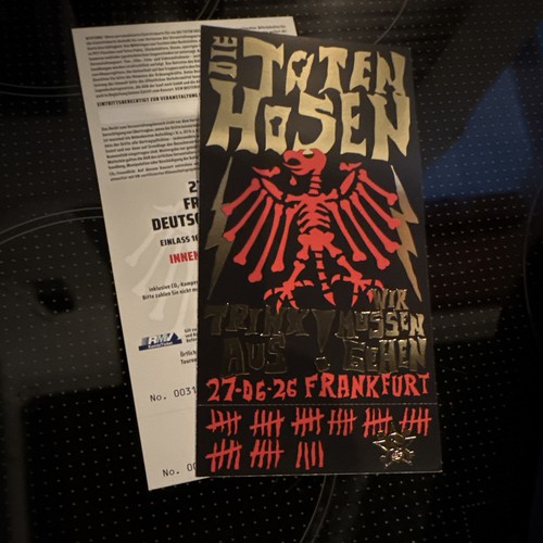 Die toten hosen konzertticket - die,