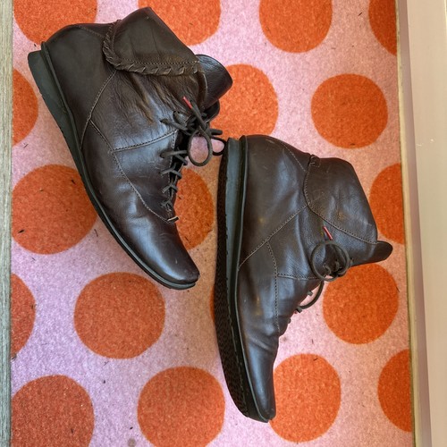 Think leder stiefeletten braun - think,