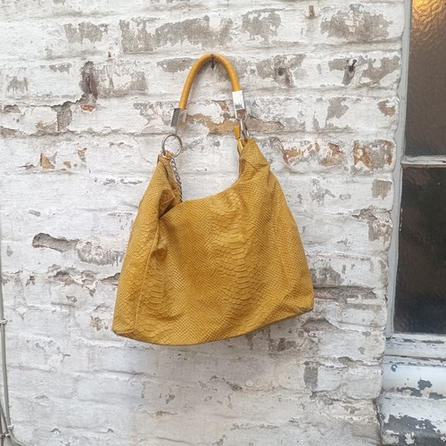 Vintage hobo bag - bag, gelb