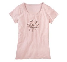 Damen T-Shirt Glitzer Oberteil