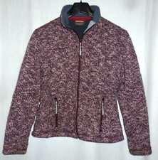 MAMMUT Damen Strickjacke aus Wolle/Syntetik mit Microfleece-Futter Bordeaux Gr:S