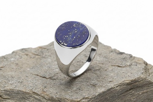 Herren lapis oval siegelring - oval,