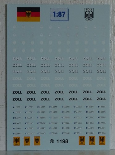 Modellbau decal 1198 - modellbau,
