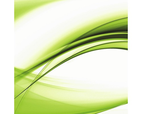 Glasbild high green wave - glasbild, i