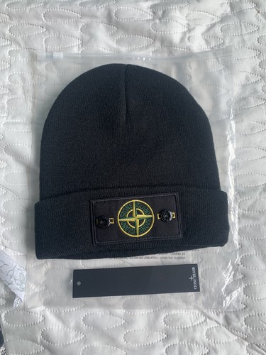 Stone island mütze - island, schwarz