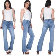 Damen Schlagjeans High Waist