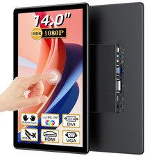 14" Portable Monitor Touchscreen 1080P Laptop Tragbarer Bildschirm mit VASA