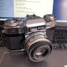 Zeiss Ikon Contaflex Synchro-Compur Tessar 1:2,8 50mm mit Ledertasche